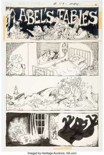 Aragonés, Sergio | Sergio Aragonés House of Secrets #119 "Abel’s Fables" Complete 1-Page Story Original Art (DC Comics, 1974).... | Heritage