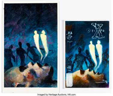 Purcell, Gordon | George Pratt The X-Files: Ground Zero #1 Cover Original Art Group of 2 (Topps, 1997).... (Total: 2 Original Art) | Heritage