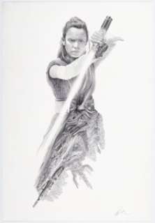 Ruth, Greg - Greg Ruth - "Rey The Last Jedi" Illustration Original Art (undated)....