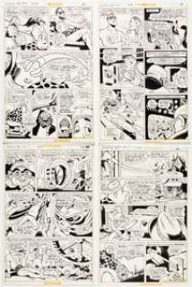 Fradon, Ramona - Ramona Fradon and Tenny Henson Plastic Man #11 Story Pages Original Art Group of 8 (DC, 1976).... (Total: 8 Original Art)