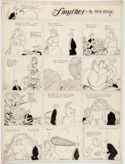 Irvin, Rea | Rea Irvin The Smythes Sunday Comic Strip dated 4-16-33 (N.Y. Tribune Syndicate, 1933).... | Heritage