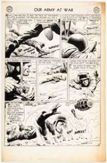 Heath, Russ | Russ Heath Our Army at War #56 Story Page 2/Issue Page 26 Original Art (DC, 1957).... | Heritage
