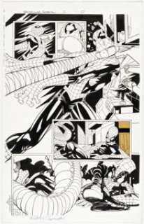 Scott, Damion - Damion Scott and Rob Campanella Spectacular Spider-Man #12 Story Page 20 Original Art (Marvel, 2004)....