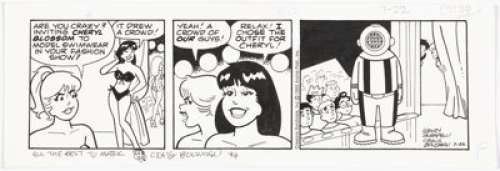 Scarpelli, Henry - Henry Scarpelli Archie Daily Comic Strip Original Art dated 7-22-95(Creators Syndicate, 1995)....