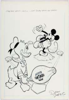 Jippes, Daan - Daan Jippes Walt Disney‘s Comics and Stories #519 Cover Original Art (Gladstone, 1987)....