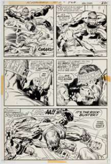 Kirby, Jack | Jack Kirby and Mike Royer Kamandi, the Last Boy on Earth #3 Story Page 17 Original Art (DC, 1973).... | Heritage