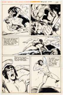 Kubert, Joe | Joe Kubert and Redondo Studio Tarzan #245 Story Page 16 Original Art (DC, 1976).... | Heritage