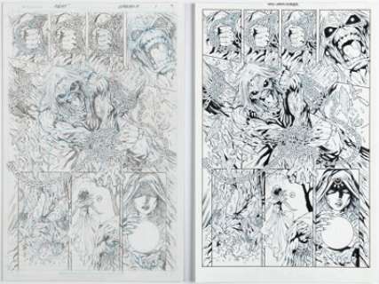 West, Kevin - Kevin West and Jason Gorder Iron Maiden: Legacy of the Beast #1 Story Page 7 Original Art (Heavy Metal, 2017).... (Total: 2 Original Art)