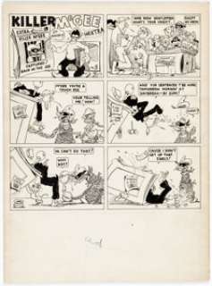 Schwab, Fred - Fred Schwab Star Ranger #3 Complete "Killer McGee" Story Original Art (Chesler, 1937)....