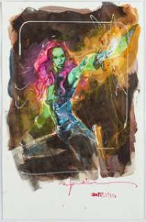Sienkiewicz, Bill | Bill Sienkiewicz - Gamora Specialty Illustration Original Art (undated).... | Heritage