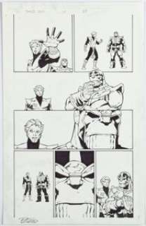 Lim, Ron - Ron Lim and Andy Smith Thanos The Infinity Finale Story Page 57 Original Art (Marvel, 2016)....