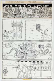 Aragonés, Sergio | Sergio Aragonés House of Mystery #199 "Cain’s Game Room" Complete 1-Page Story Original Art (DC, 1971).... | Heritage