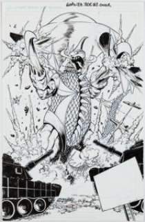 Zornow, Jeffrey - Jeff Zornow Godzilla: Rulers of Earth #2 Gigan Variant Cover Original Art (IDW, 2013). ...