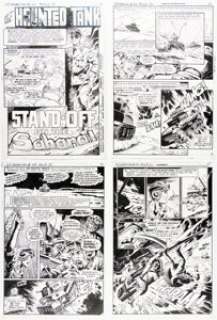 Glanzman, Sam | Sam Glanzman G.I. Combat #223 Complete 8-Page Story "Stand-Off on the Sahara!" Original Art (DC, 1980).... (Total: 8 Original Art) | Heritage