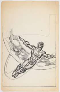 Kane, Gil | Gil Kane Captain Marvel #37 Cover Preliminary Original Art (Marvel, 1975).... | Heritage