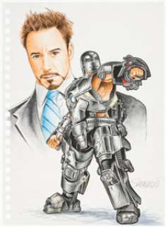 Mark Sparacio - Iron Man Painting Original Art (c. 2015).