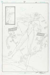 Stephen Sadowski and Michael Bair - JSA #14 Story Page 22 Original Art (DC, 2000).