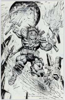 Dave Bullock and Adelso Corona - Prophet Illustration Original Art (undated).