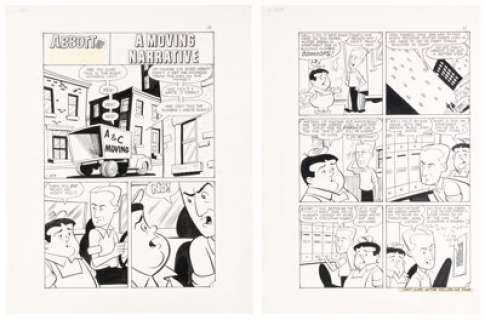 Bill Fraccio and Tony Tallarico Abbott & Costello #11 Complete 6-Page Story Original Art (Charlton, 1969). (Total: 6 Original Art)