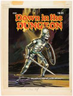 Don Greer Down in the Dungeon Cover Original Art (Squadron/Signal Publications, 1981). | Heritage