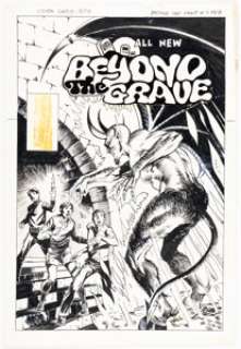 Bob Hall Beyond the Grave #4 Cover Original Art (Charlton, 1976). | Heritage