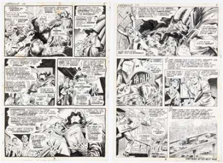 Tom Sutton Werewolf by Night #10 Story Pages 4 and 5 Original Art (Marvel, 1973). (Total: 2 Original Art) | Heritage