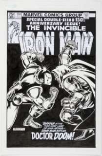 Bob Layton Iron Man #150 Cover Re-Creation Illustration Original Art (2022). | Heritage