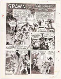 Mike Ploog and Frank Chiaramonte Planet of the Apes #3 Story Page 1 Original Art (Marvel, 1974). | Heritage