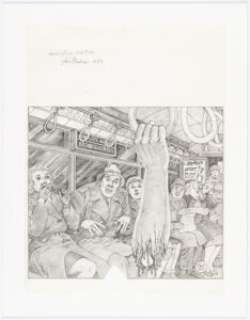 Johnny Craig Vault of Horror #30 Cover Re-Creation Illustration Original Art (c. 1999). (Total: 2 Original Art) | Heritage