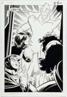 Mike Parobeck and Mike Machlan Justice Society of America #3 Splash Page 17 Original Art (DC, 1992).