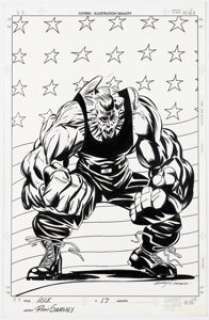 Ron Garney and Robert Campanella Incredible Hulk #17 Cover Original Art (Marvel, 2000). | Heritage