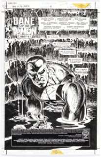 Graham Nolan and Tom Palmer Batman: Bane of the Demon #4 Splash Page 1 Original Art (DC, 1998). | Heritage