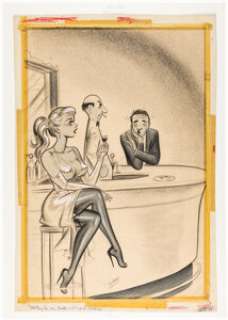 Bill Ward Snappy March-1956 Single Panel Gag Cartoon Illustration Original Art (Humorama, 1956). | Heritage