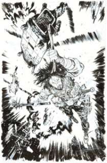 Daniel Warren Johnson Brzrkr #7 Variant Cover Original Art (Boom! Studios, 2022). | Heritage