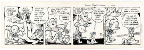 Walt Kelly Pogo Daily Comic Strip Original Art dated 1-25-51 (Post-Hall Syndicate, 1951). | Heritage