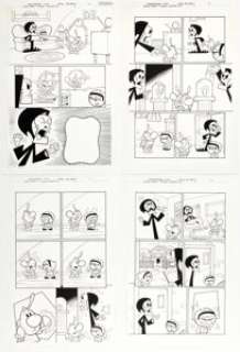 Christopher Cook and Mike DeCarlo Cartoon Network Block Party #51 The Grim Adventures of Billy & Mandy Story Pages 1-4 Original Art (DC, 2009). (Total: 4 Original Art)
