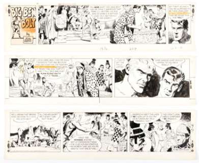 John Cullen Murphy Big Ben Bolt Sunday Comic Strip Original Art dated 12-6-59 (King Features Syndicate, 1959). (Total: 3 Original Art) | Heritage