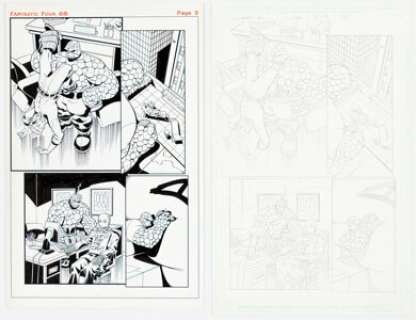 Mike Wieringo and Karl Kesel Fantastic Four #68 (497) Story Page 2 Original Art Group of 2 (Marvel, 2003). (Total: 2 Original Art) | Heritage
