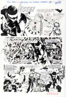 Steve Rude Nexus: The Newspaper Strips TPB #1 "The Coming of Gourmando" Merk Story Page 28 Original Art (Dark Horse, 2021). | Heritage