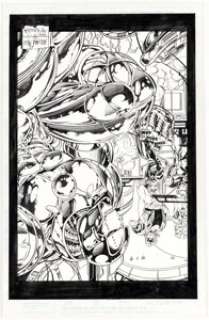 Adriana Melo and Mark McKenna Iron Man #323 Promotional Pin-Up Illustration Original Art (Marvel, 1995). | Heritage