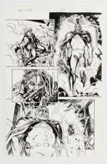 Igor Kordey New X-Men #124 Wolverine and Gladiator Story Page 19 Original Art (Marvel, 2002).