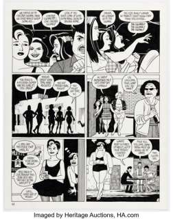 Jaime Hernandez Love and Rockets #44 Story Page 5 Maggie and Penny Century Original Art (Fantagraphics, 1994). | Heritage