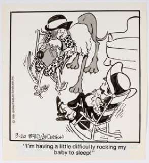 Brad Anderson Marmaduke Daily Comic Strip Original Art dated 3-20-84 (United Feature Syndicate Inc., 1984).