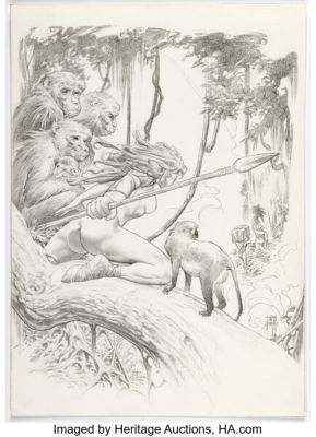 Tomas Giorello Wolfpack Vol. 1: A Gallery Girls Collection Pin-Up Illustration Original Art (SQP, 2001).