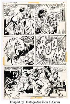 George Tuska and Dave Cockrum The Avengers #106 Captain America and Rick Jones Story Page 13 Original Art (Marvel, 1972). | Heritage