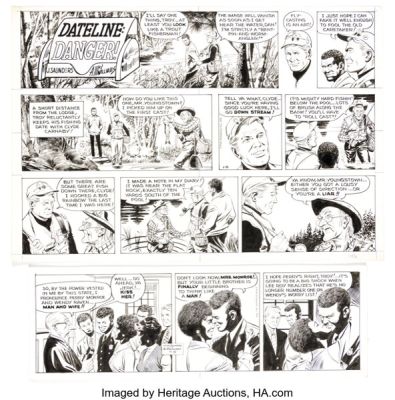 Al McWilliams Dateline: Danger! Daily and Sunday Comic Strips Original Art Group of 2 (Field Enterprises, 1970-72). (Total: 2 Original Art)