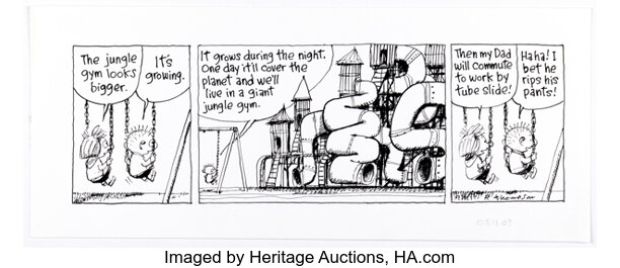 Richard Thompson Cul de Sac Daily Comic Strip Original Art dated 11-3-08 (Washington Post, 2008) | Heritage