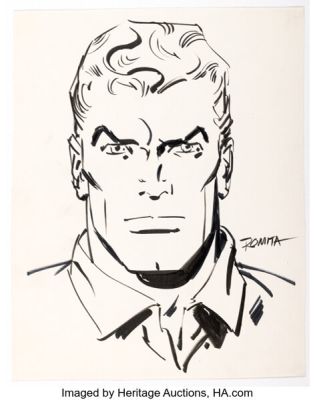 John Romita Sr. - Steve Canyon Illustration Original Art (undated). | Heritage