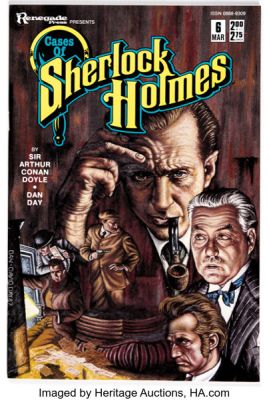 Dan Day and David Day Cases of Sherlock Holmes #6 Cover Painting and Preliminary Original Art Group of 3 (Renegade Press, 1987). (Total: 3 Items) | Heritage