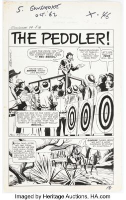 Paul Reinman Gunsmoke Western #74 Complete 5-Page Story Original Art (Marvel, 1963). (Total: 5 Original Art) | Heritage
